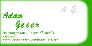 adam geier business card